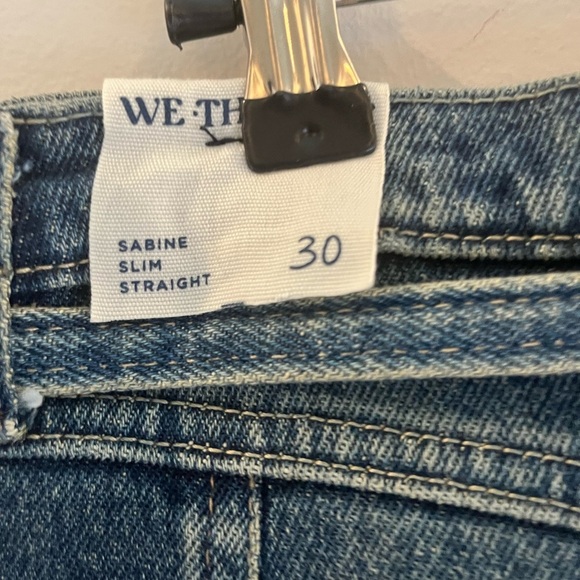 NWT//We the Free//Free People straight leg denim Jeans - Picture 4 of 8